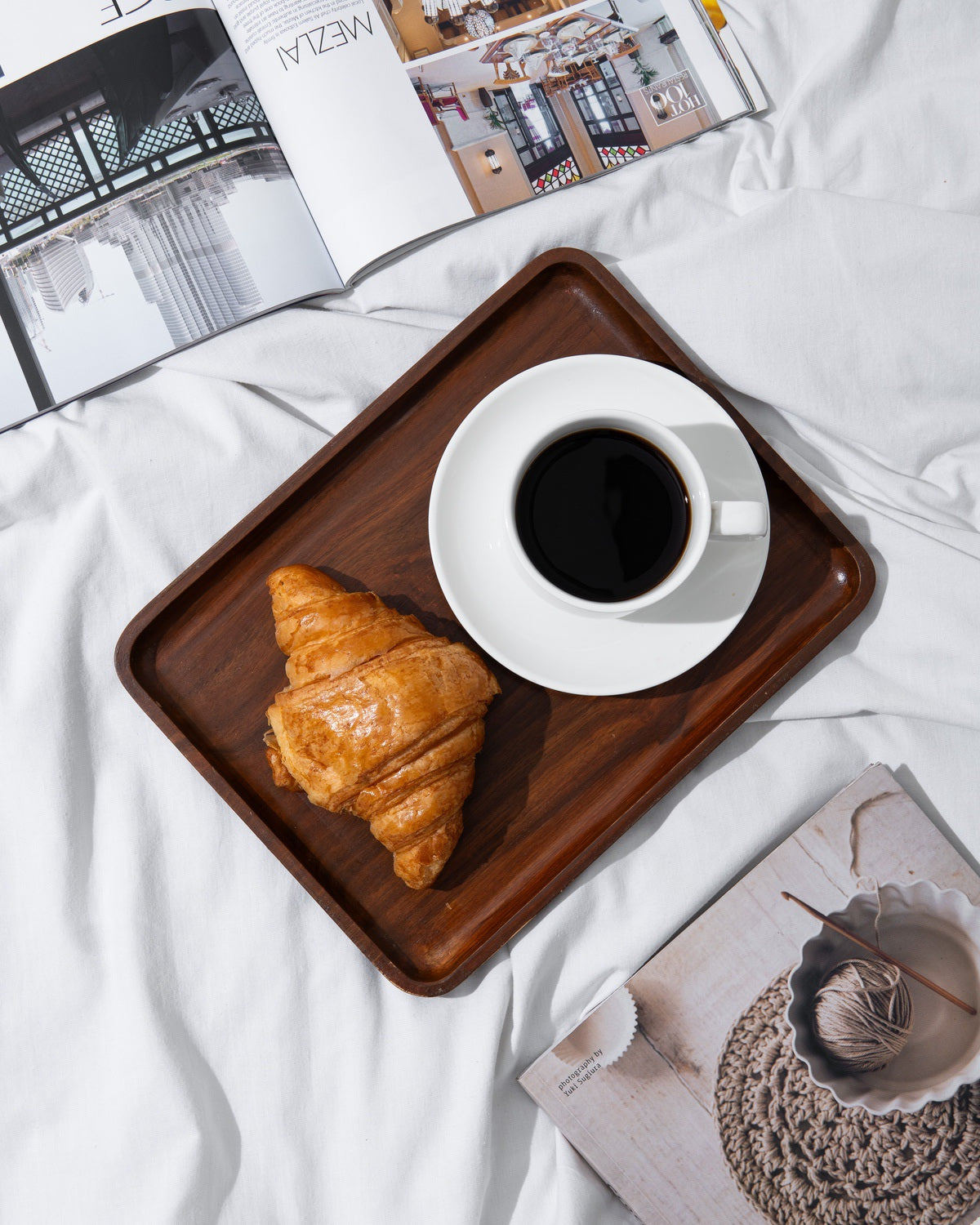 Dark wooden dish - Set of 3
