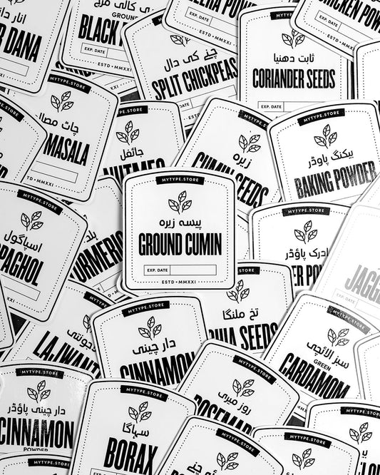 Spice Labels - Mytype.store