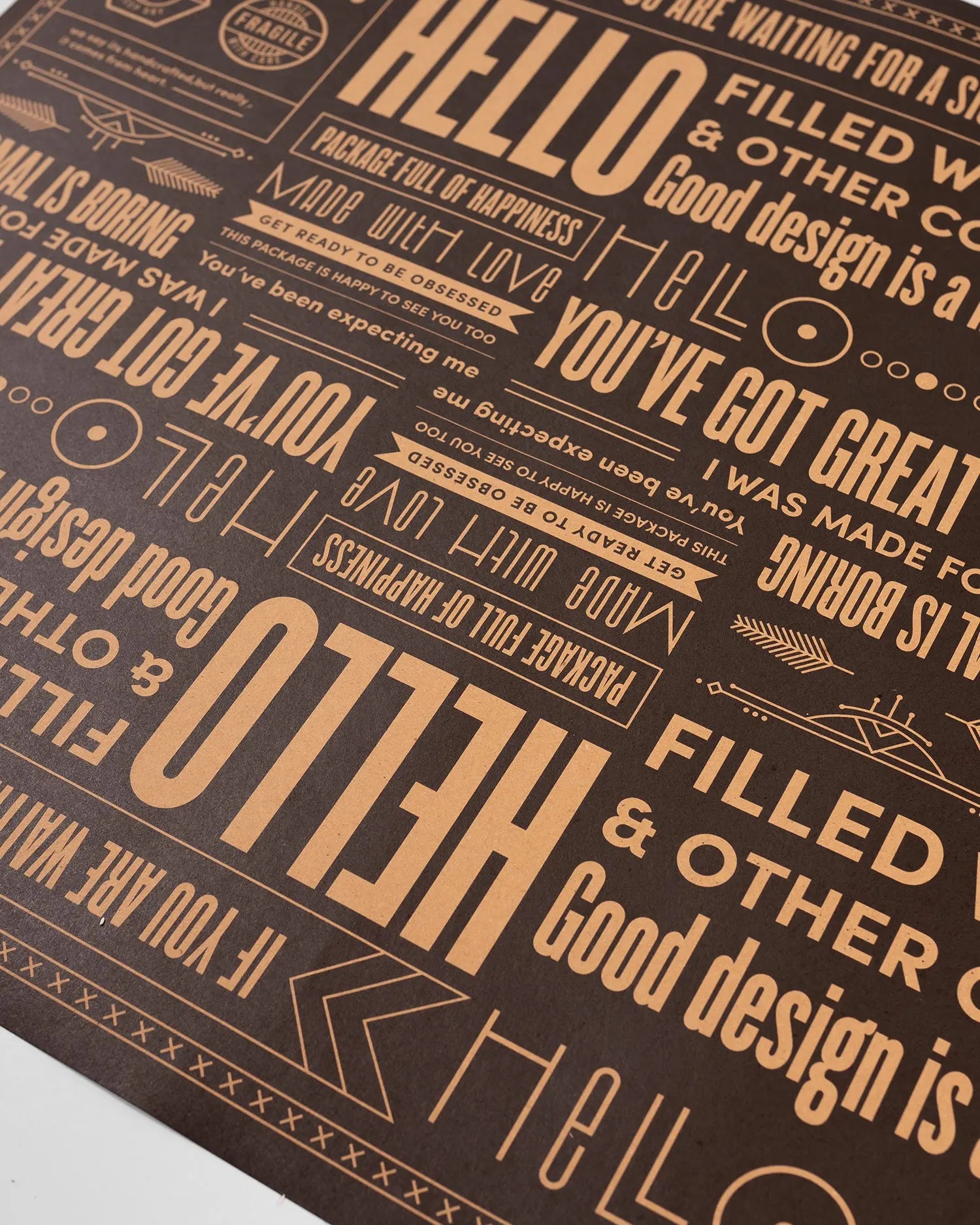Mytype Wrapping sheets - Pack of 5 Mytype.store