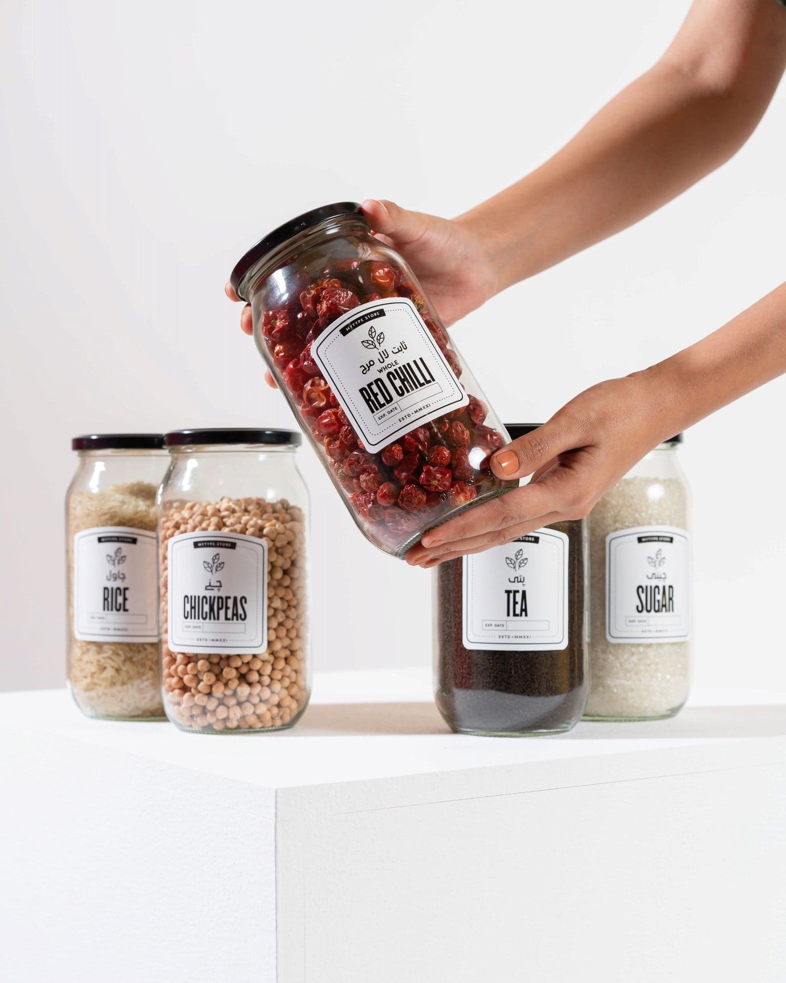 1000ml Big Pantry Jars-Glass