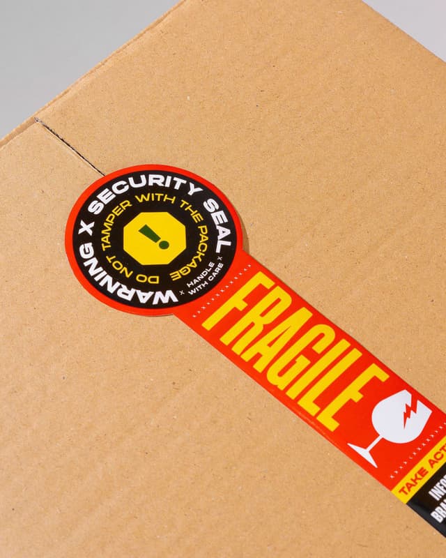 Fragile sticker