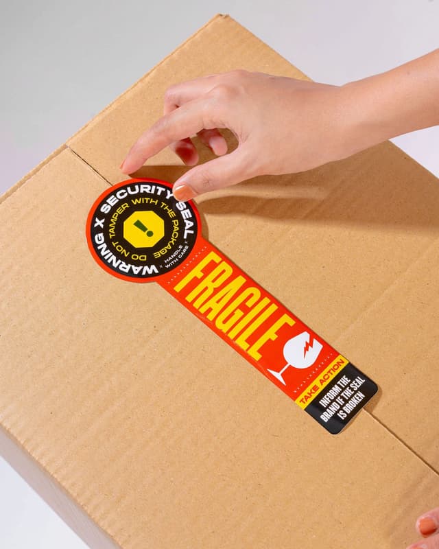 Fragile sticker