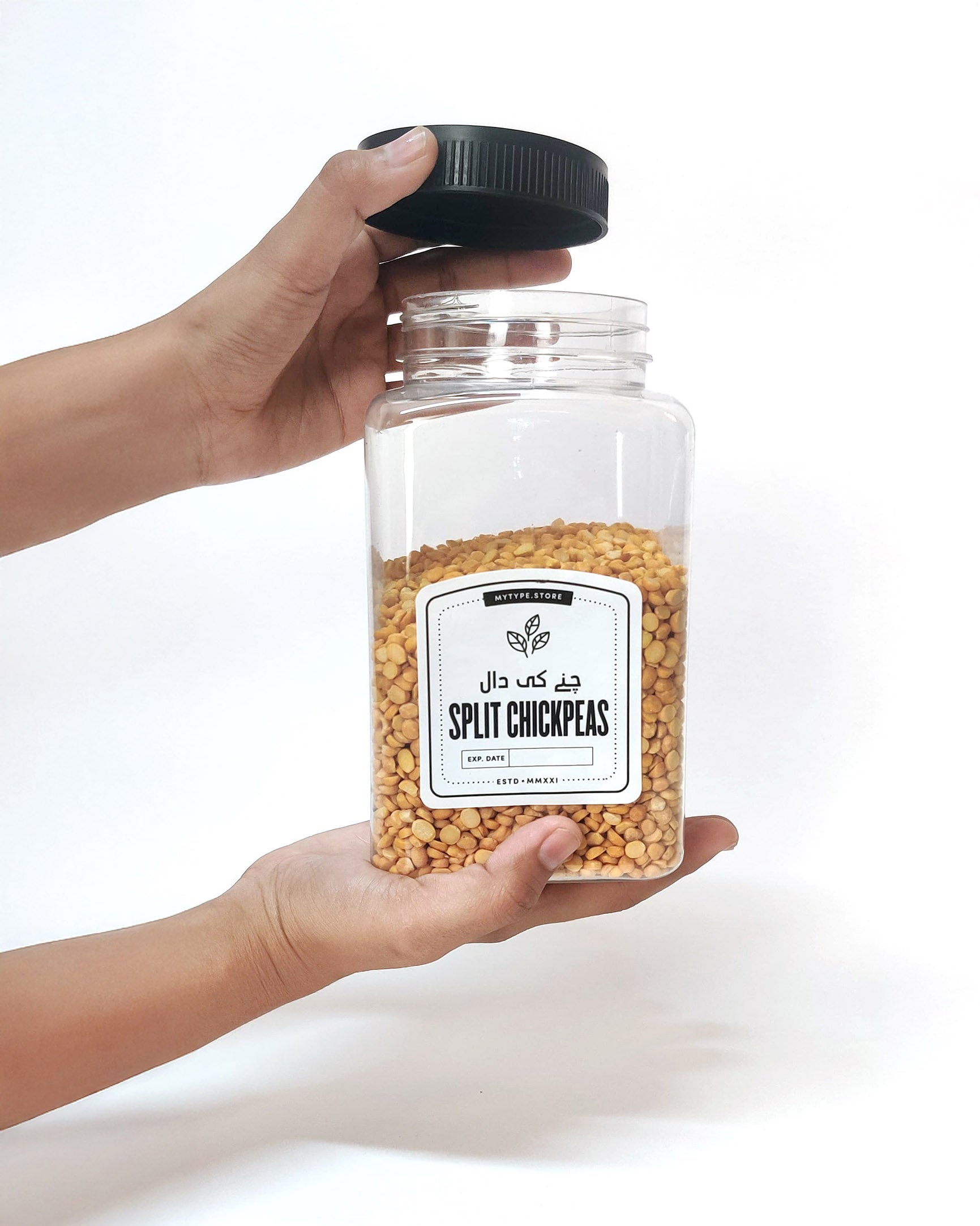 Square Jars-Plastic