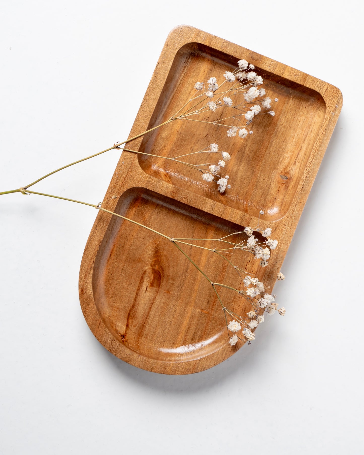 Modern wooden tray set