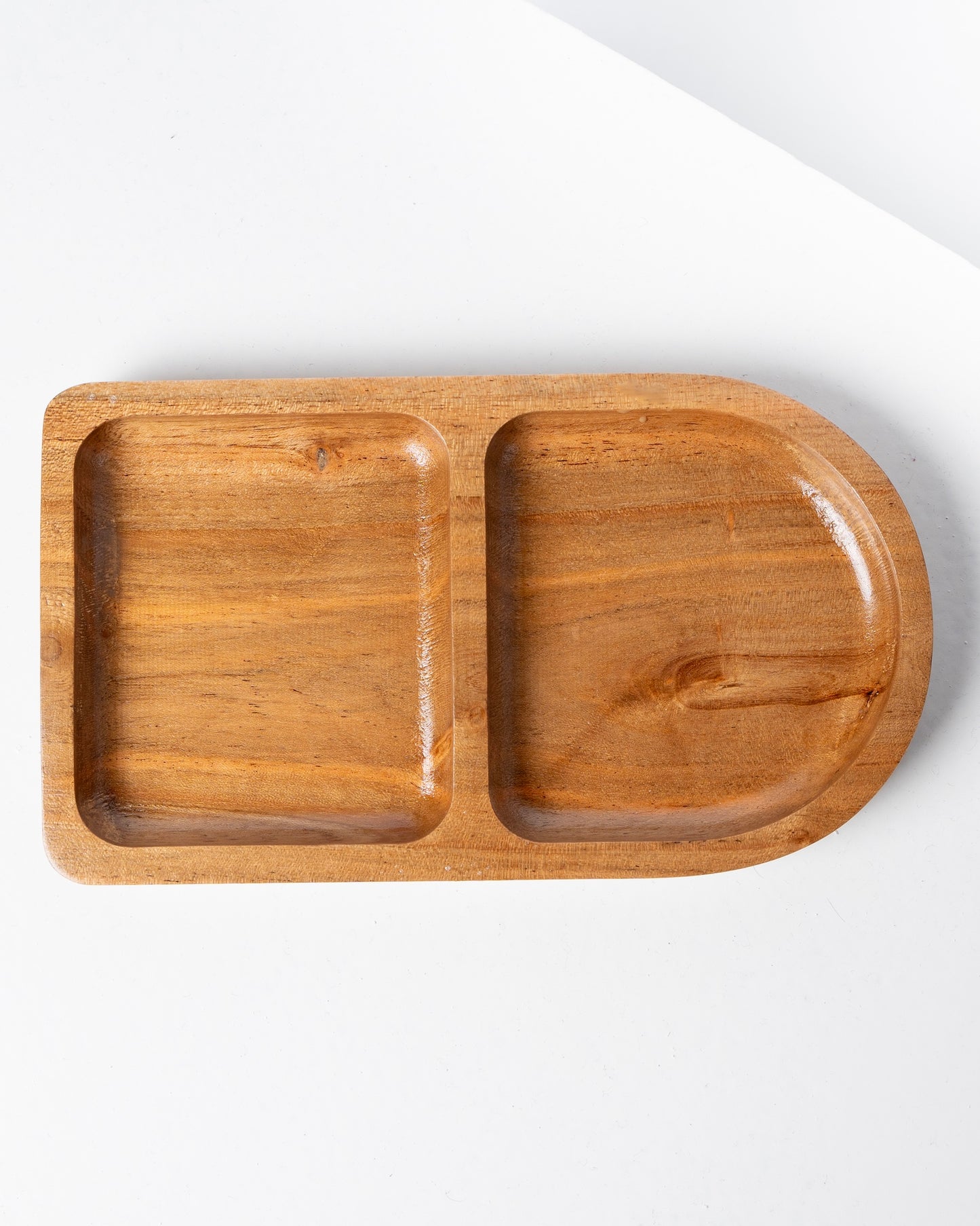 Modern wooden tray set