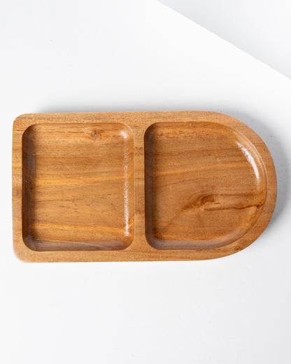 Modern wooden tray set