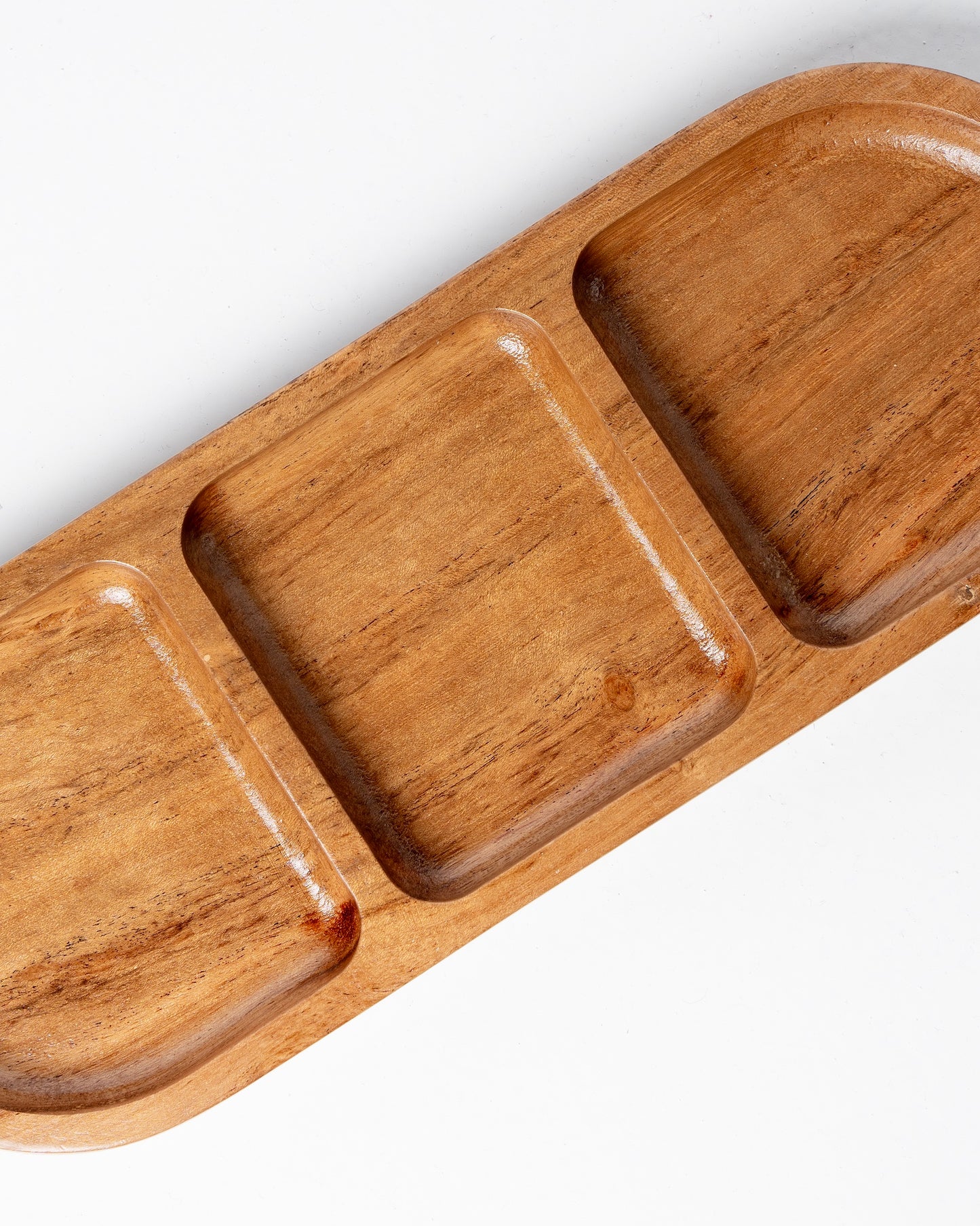 Modern wooden tray set