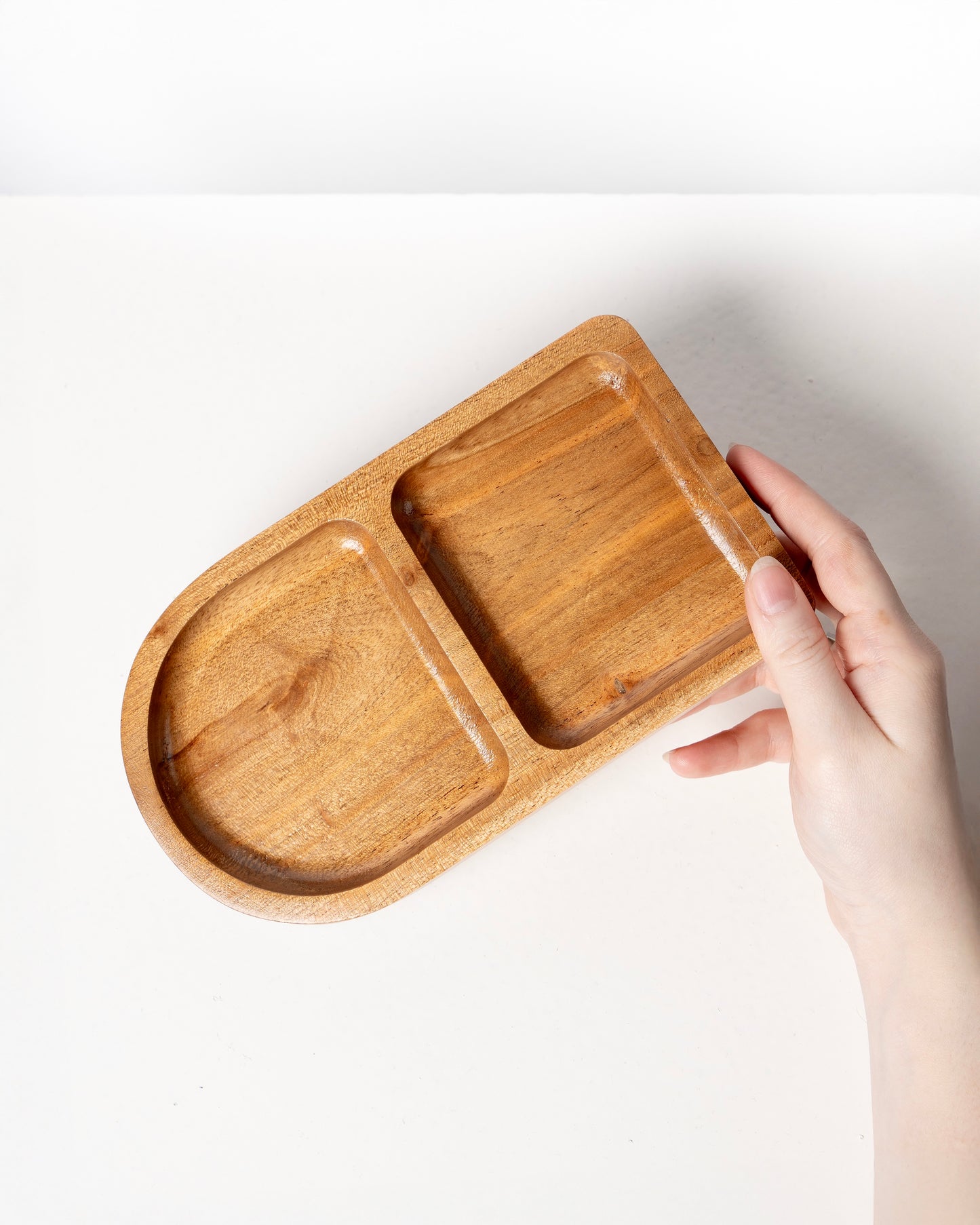 Modern wooden tray set