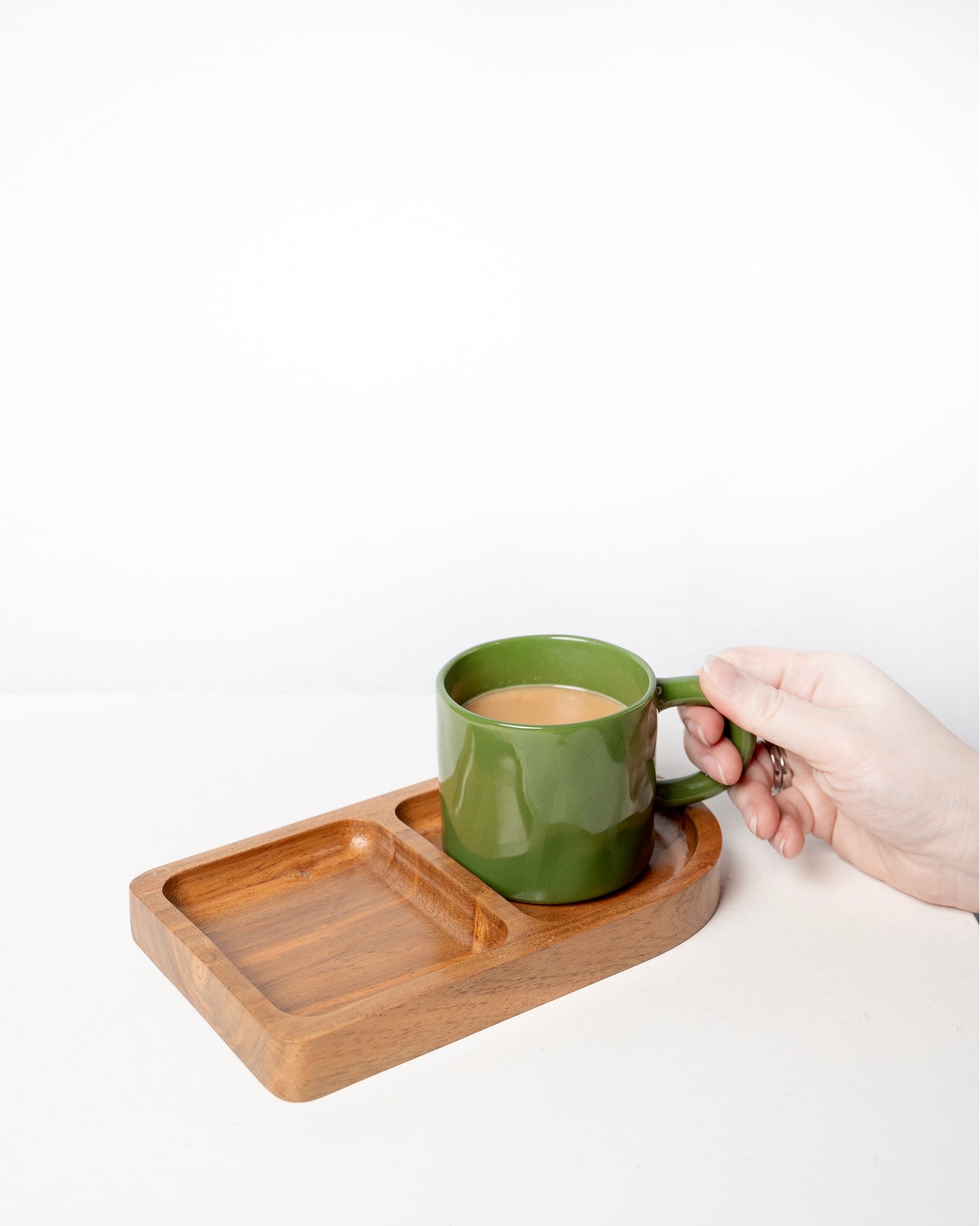 Modern wooden tray set