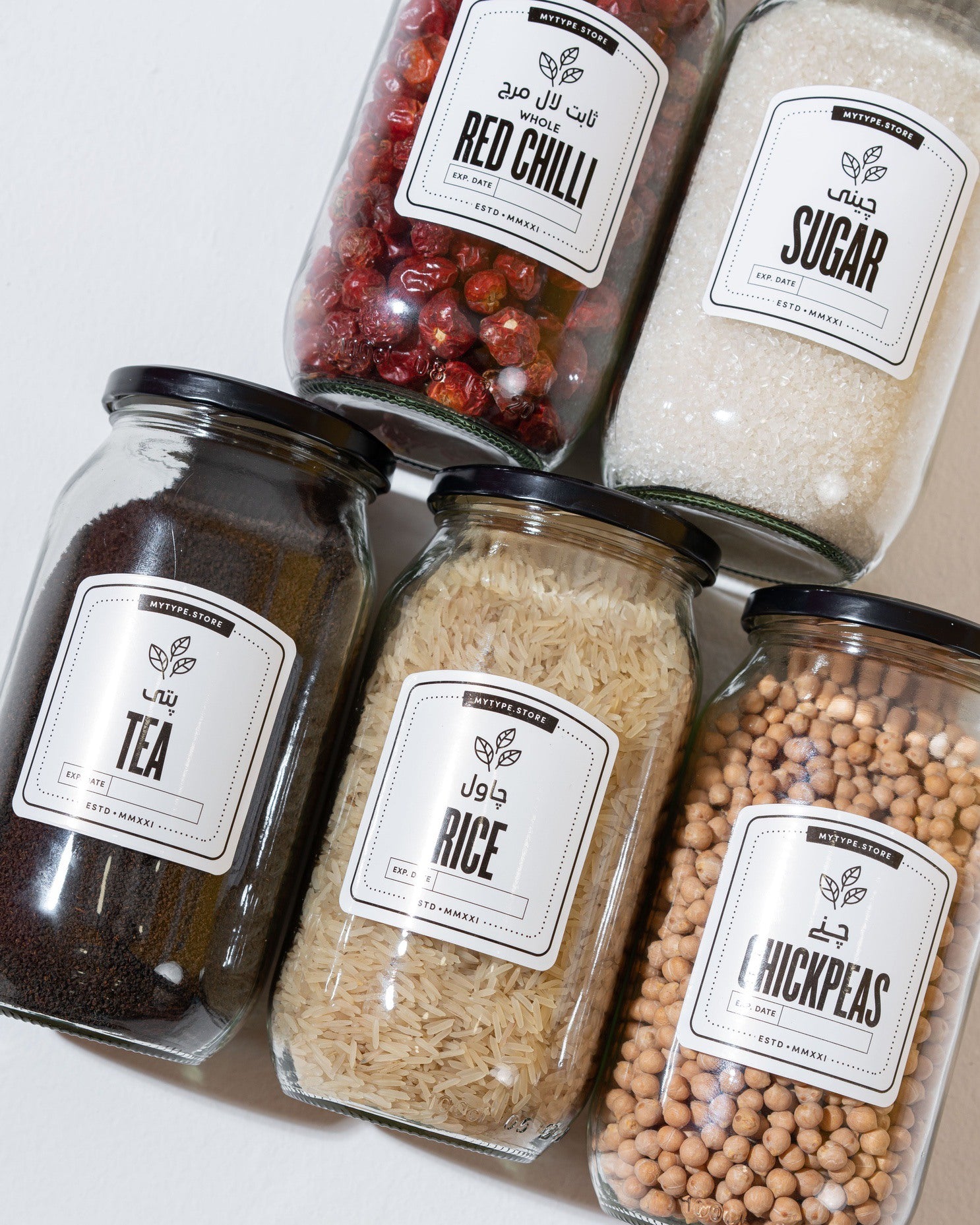 1000ml Big Pantry Jars-Glass