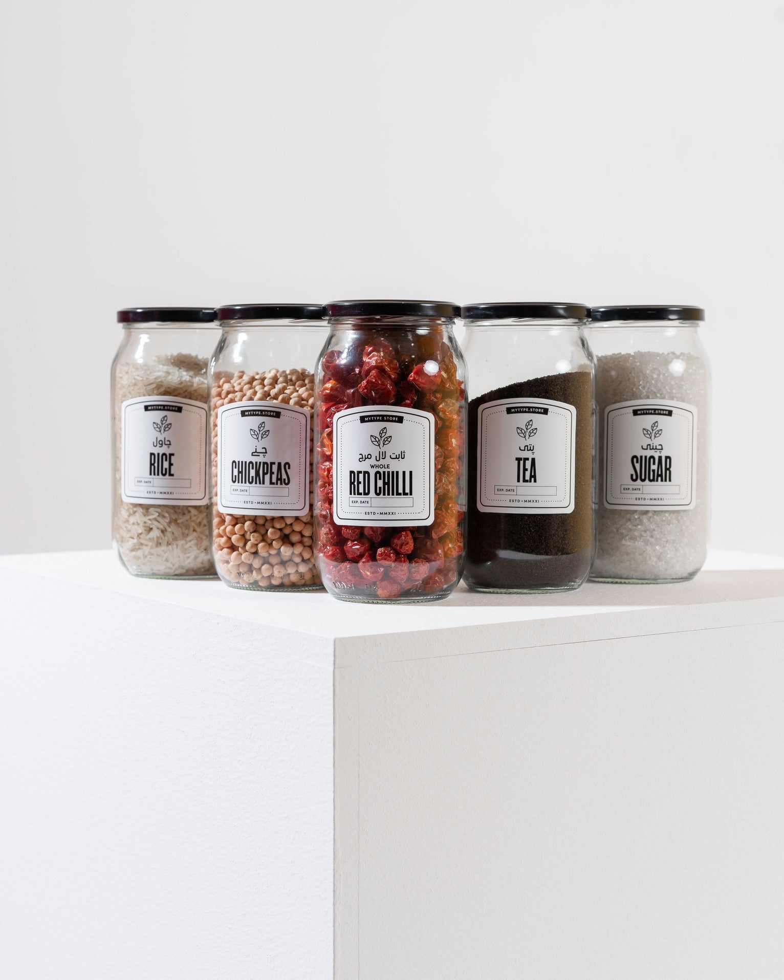 1000ml Big Pantry Jars-Glass