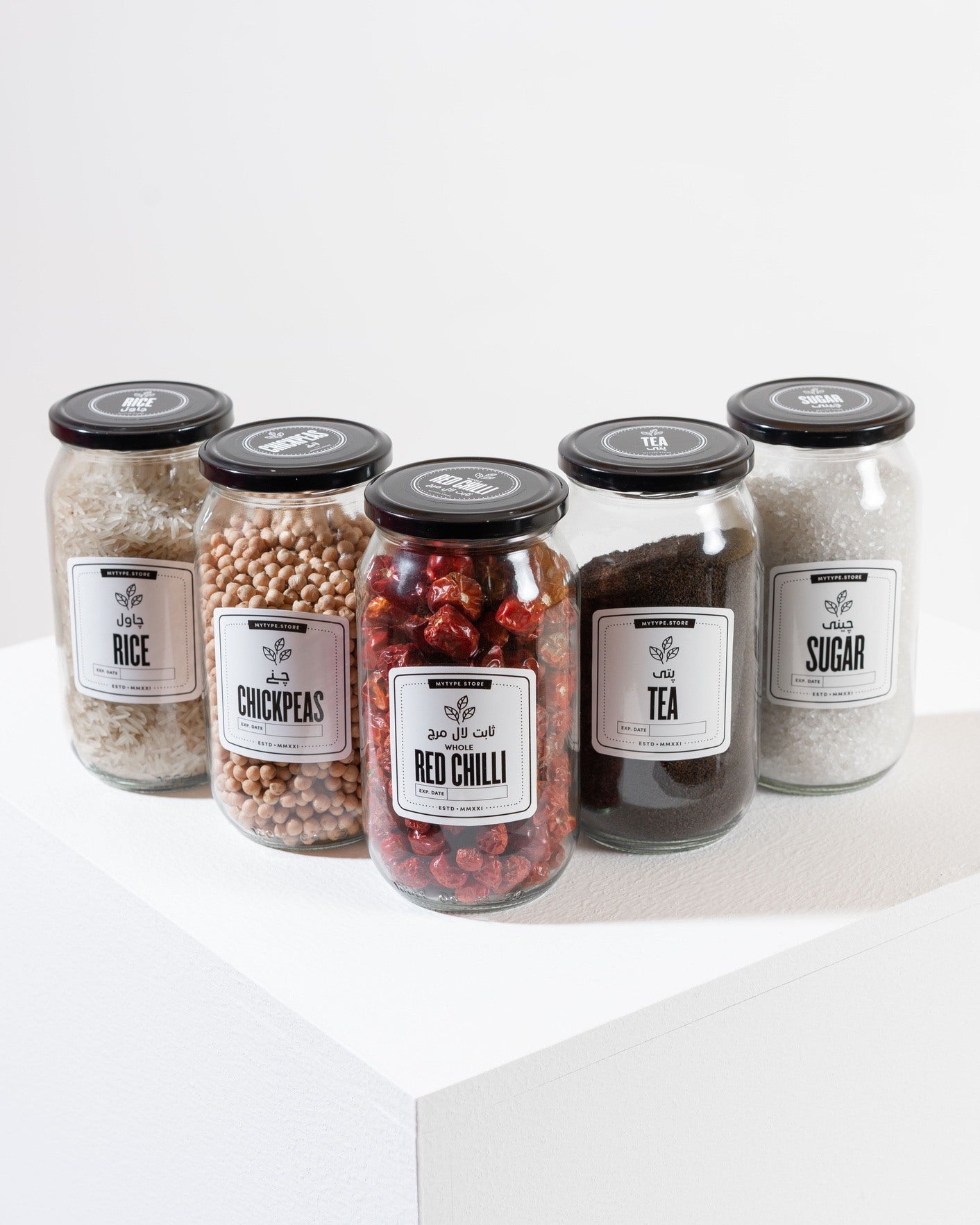 1000ml Big Pantry Jars-Glass