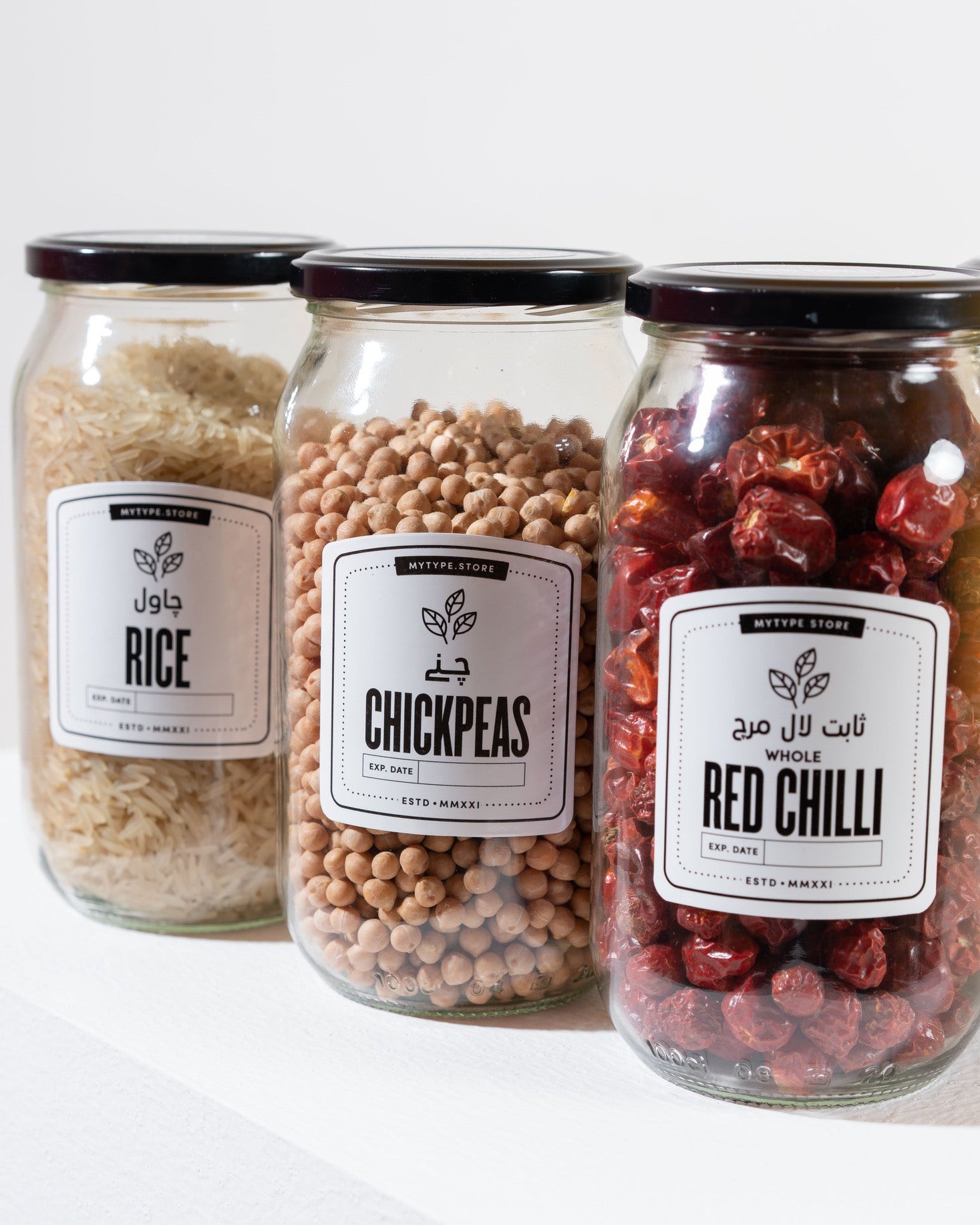 1000ml Big Pantry Jars-Glass