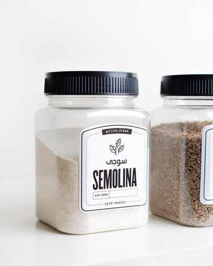 Square Jars-Plastic
