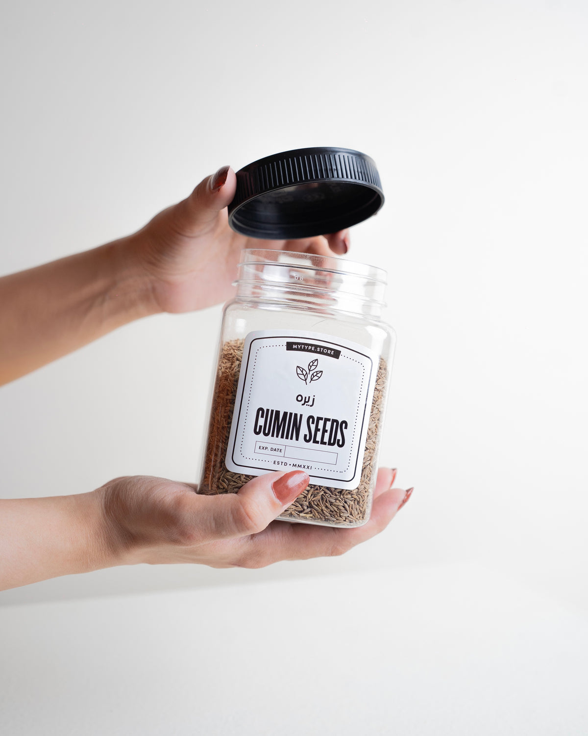 Square Jars-Plastic