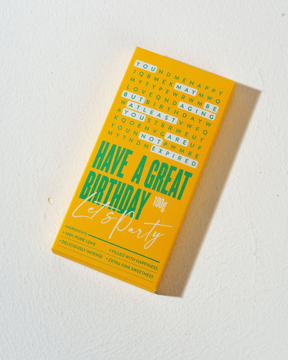 Quirky Birthday - Chocolate Cover - Mytype.store