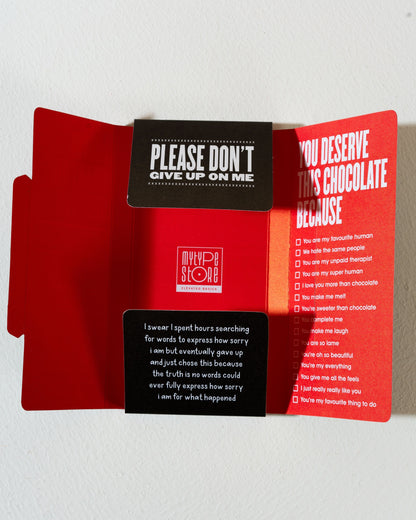 I am sorry - Chocolate Cover - Mytype.store