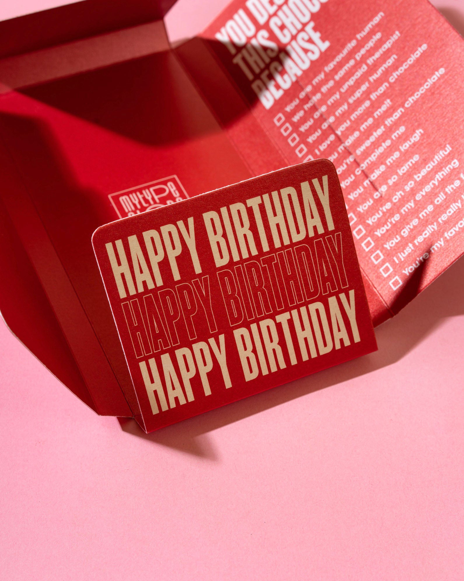 Art Deco Birthday - Chocolate Cover - Mytype.store