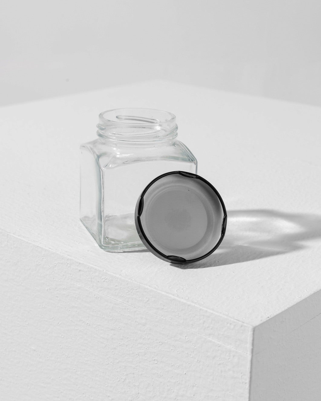 200ml Square Jar-Glass