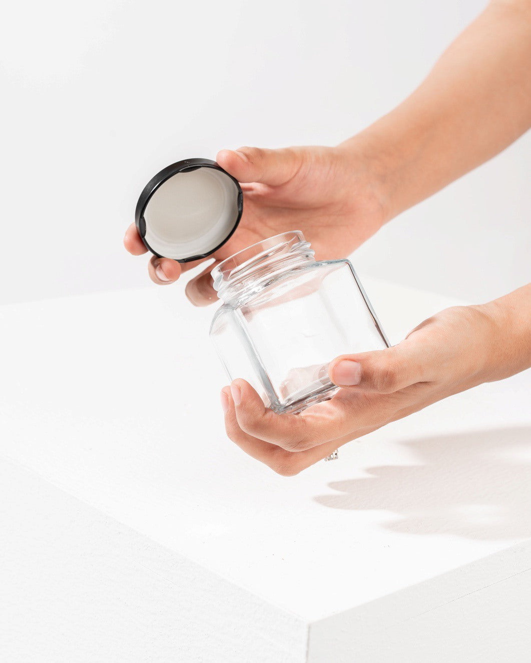 200ml Square Jar-Glass