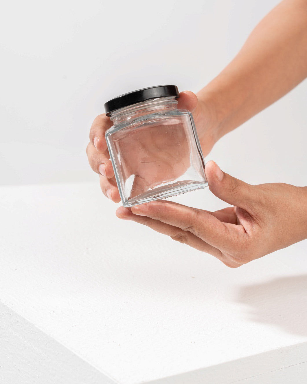 200ml Square Jar-Glass