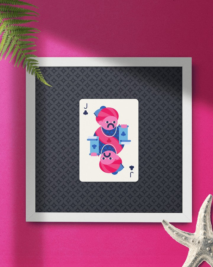 Jack of Clubs - Square Frame Mytype.store