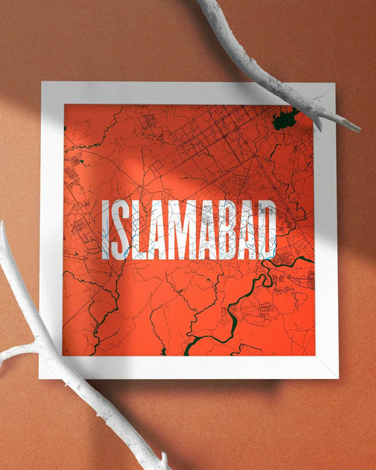 Map of Islamabad - Big Type Mytype.store