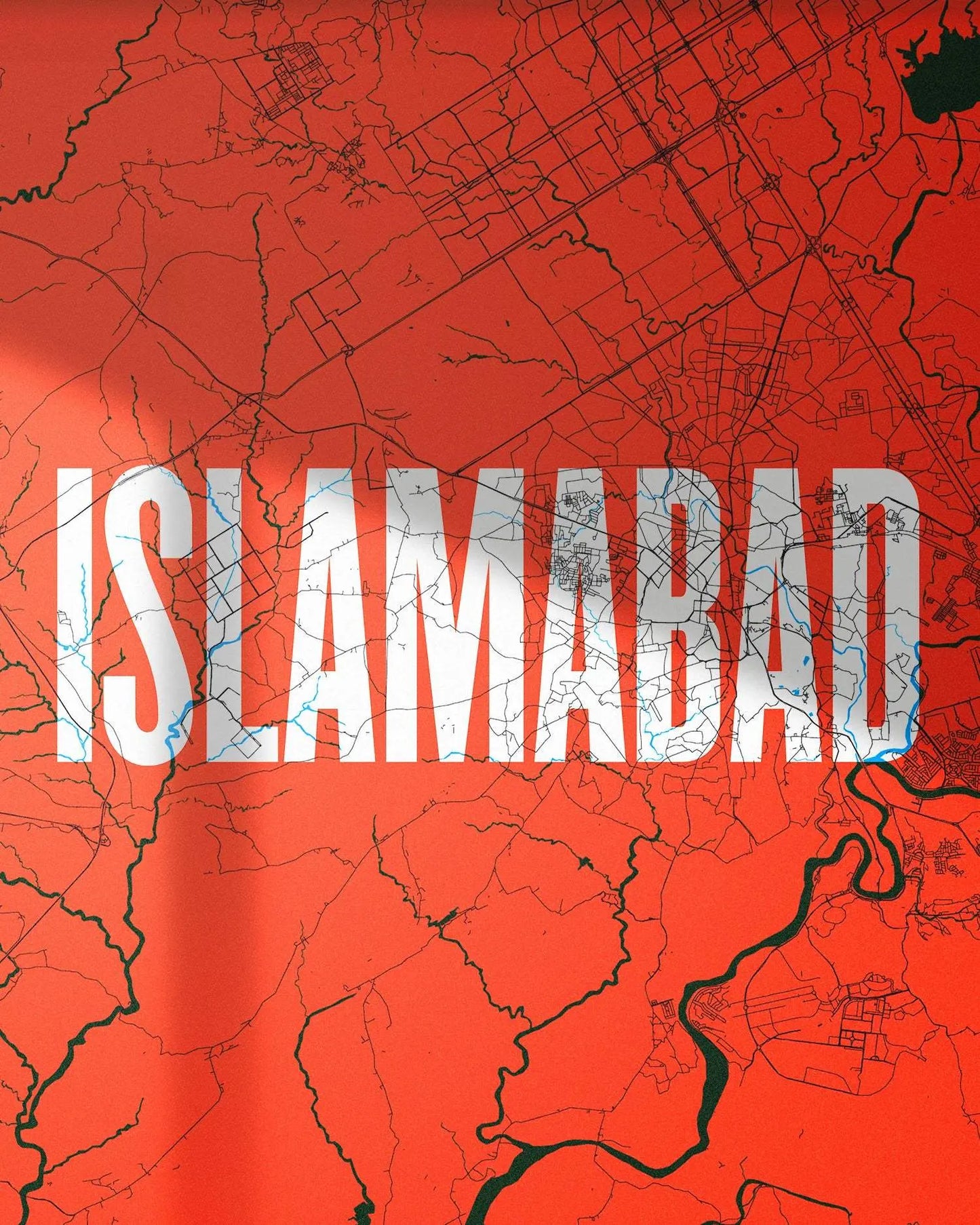 Map of Islamabad - Big Type Mytype.store