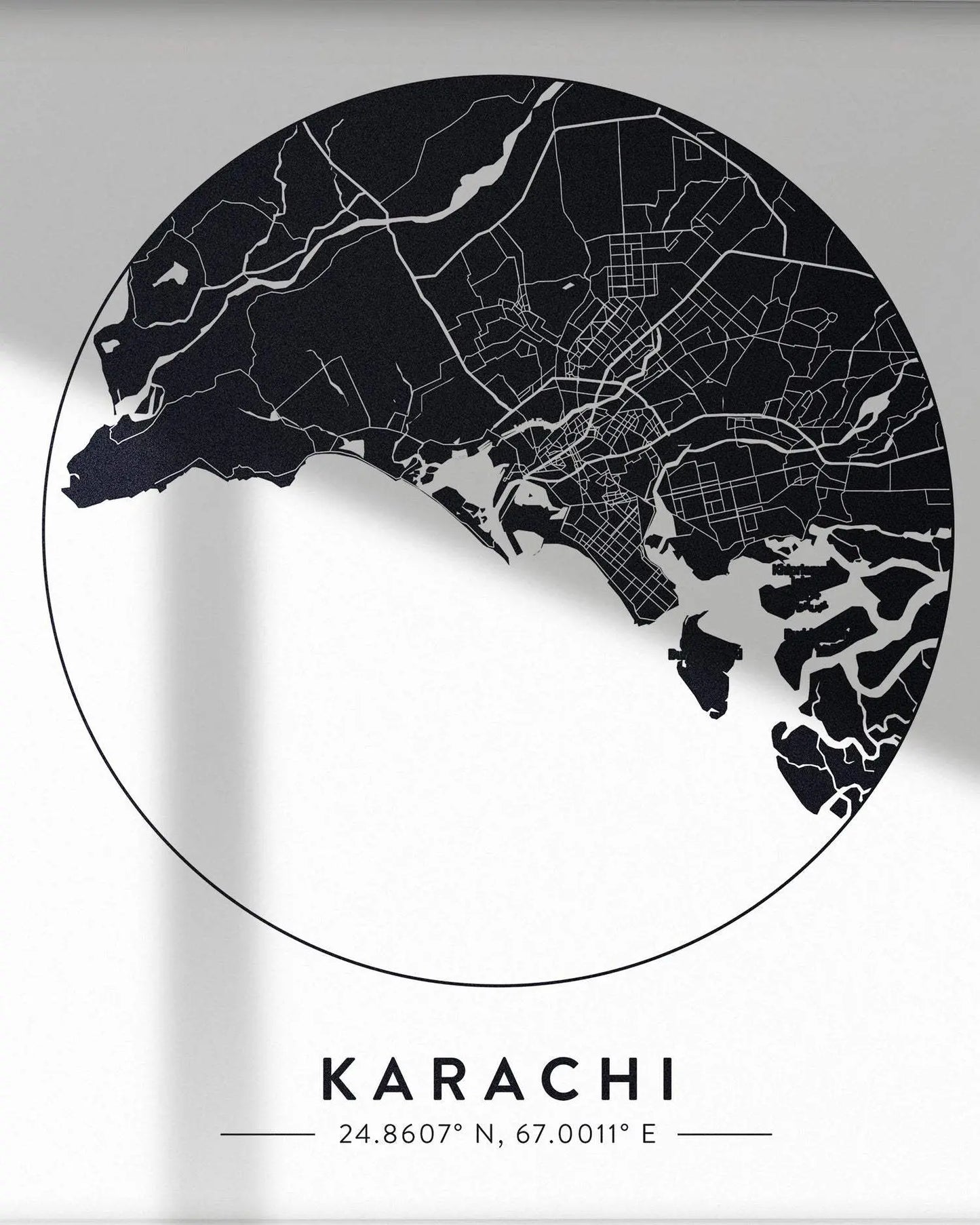 Map of Karachi - v.4 Mytype.store