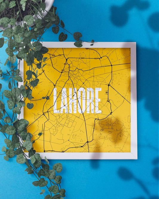 Map of Lahore - Big Type Mytype.store