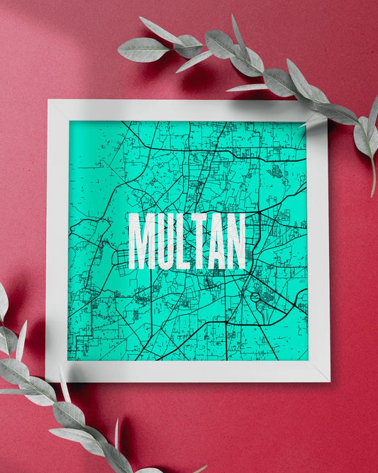Map of Multan - Green Square Mytype.store
