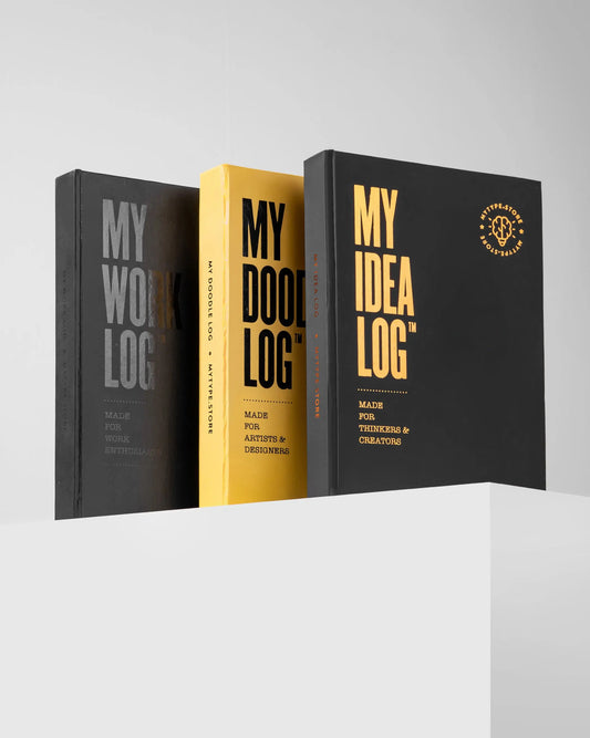 Set of 3 Logs - Idea, Doodle, Work Log Mytype.store