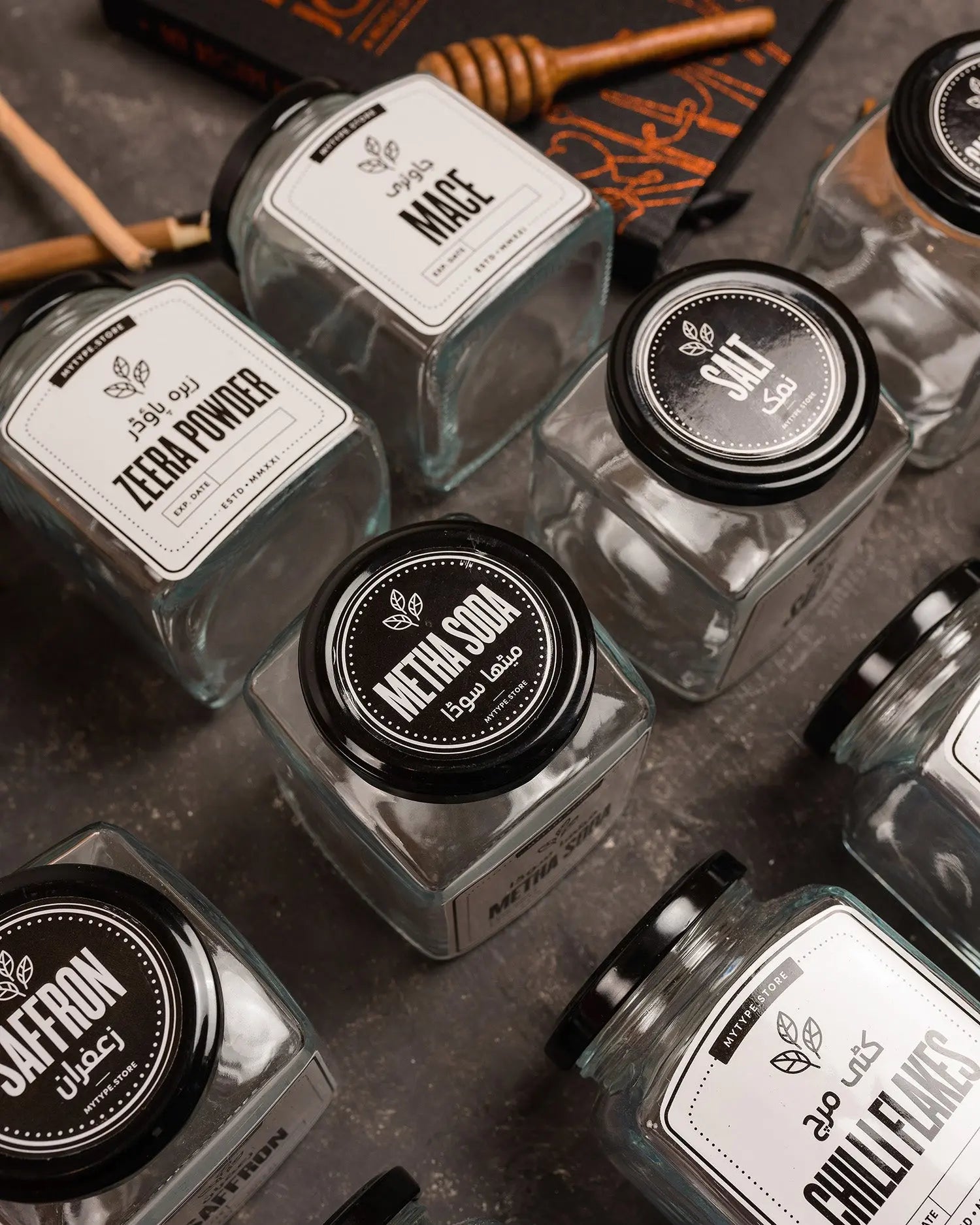 Spice Jars & Labels Mytype.store