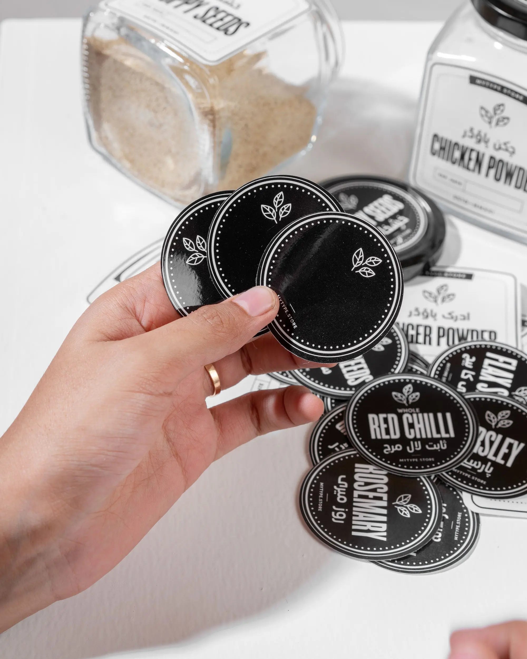 Spice Jars & Labels Mytype.store