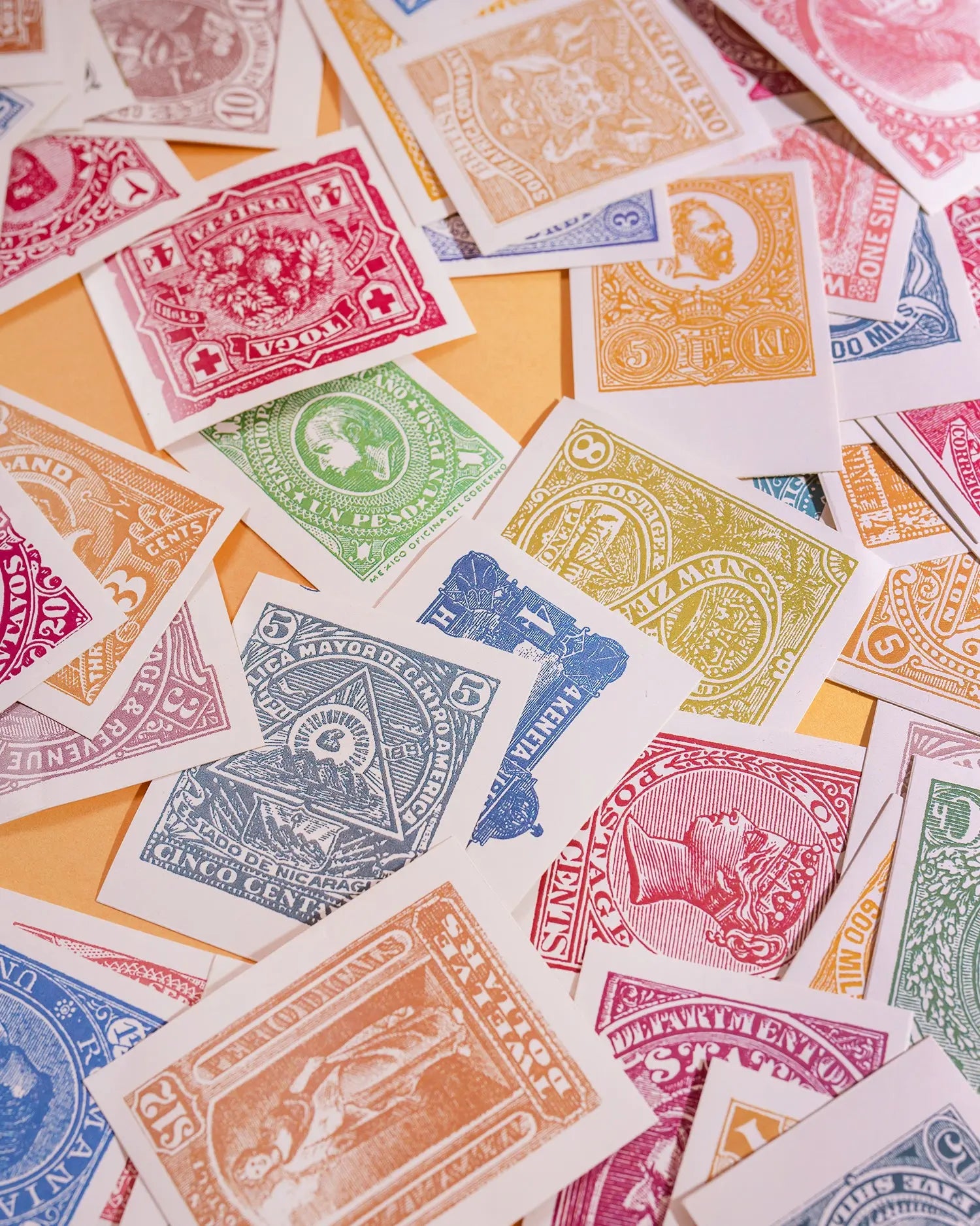 Vintage Postage stamps Stickers Mytype.store